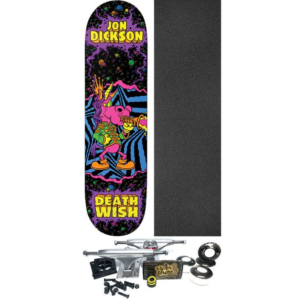 Deathwish Skateboards Jon Dickson Lords Of The Underworld Skateboard Deck - 8.3" x 32" - Complete Skateboard Bundle